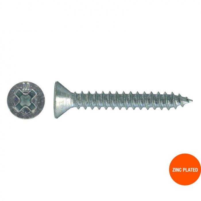 Self Tapping Screw Countersunk Head ZINC